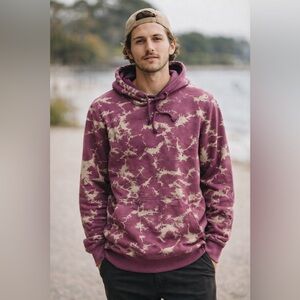 Volcom thistle rust wash hoodie
